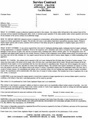 Service Contract